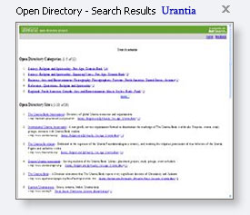 Open Directory - Search Results - Urantia